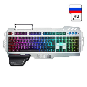 RedThunder K900 RGB 백라이트 유선 게임 키보드 25 키 안티 고스트 인체 공학적 키보드 데스크탑 게임 및 타이핑